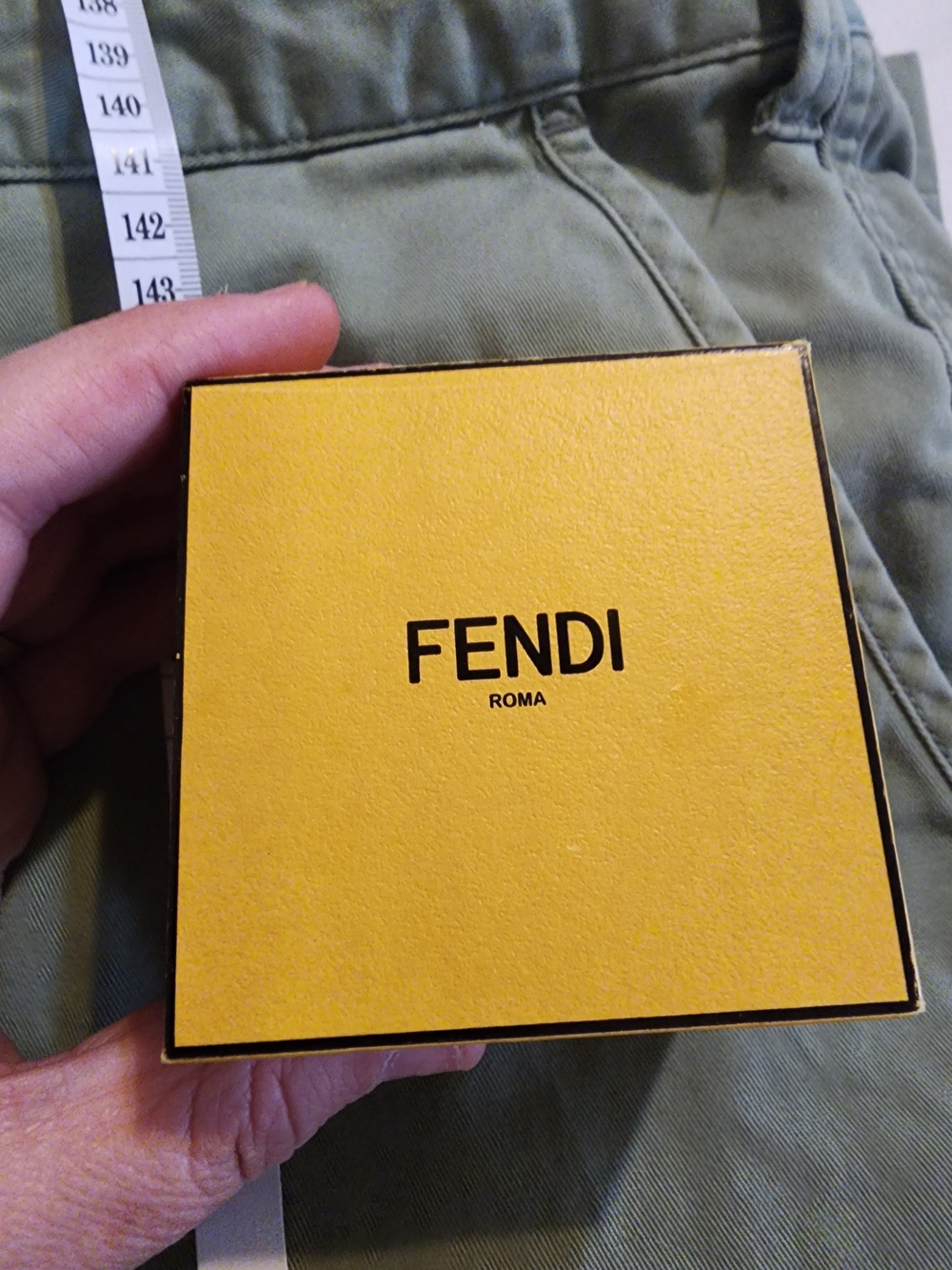 Authentic Fendi Crystal Multi Band Ring Gold Tone Size 6–6.5 Wide Statement - Picture 6 of 8